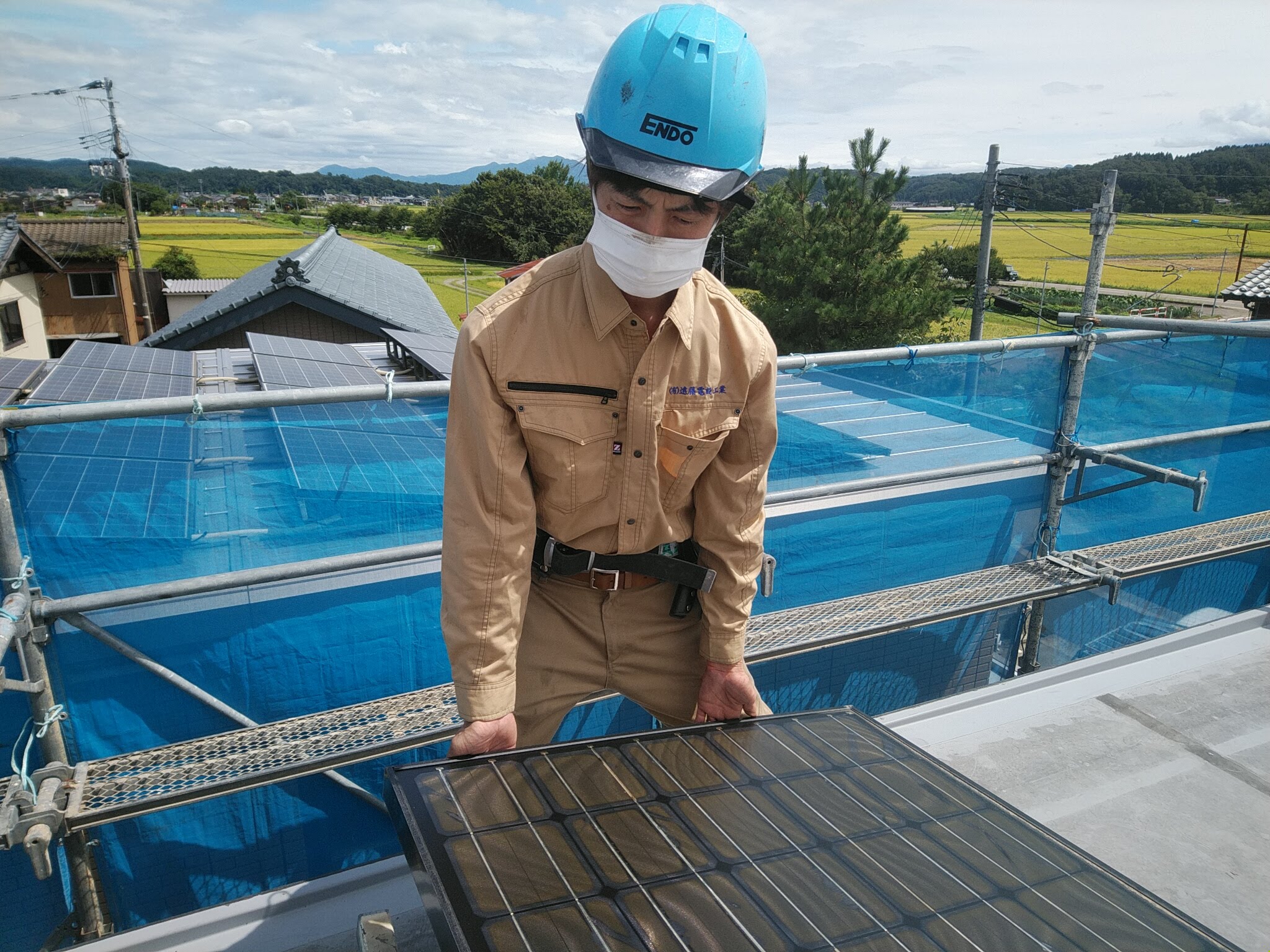 太陽光パネルの設置